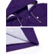 thumbnail image 4 of Gabardina impermeable LOMON con capucha larga, color morado, talla M, 4 of 6
