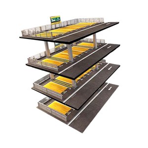 Magideal - Soporte De Exhibición De Coche Fundido A Presión, Decoración De Mesa, Escaparate De Protección, Modelo De Vehículo, Escaparate De Garaje Para Coches D Americana 4 Capas