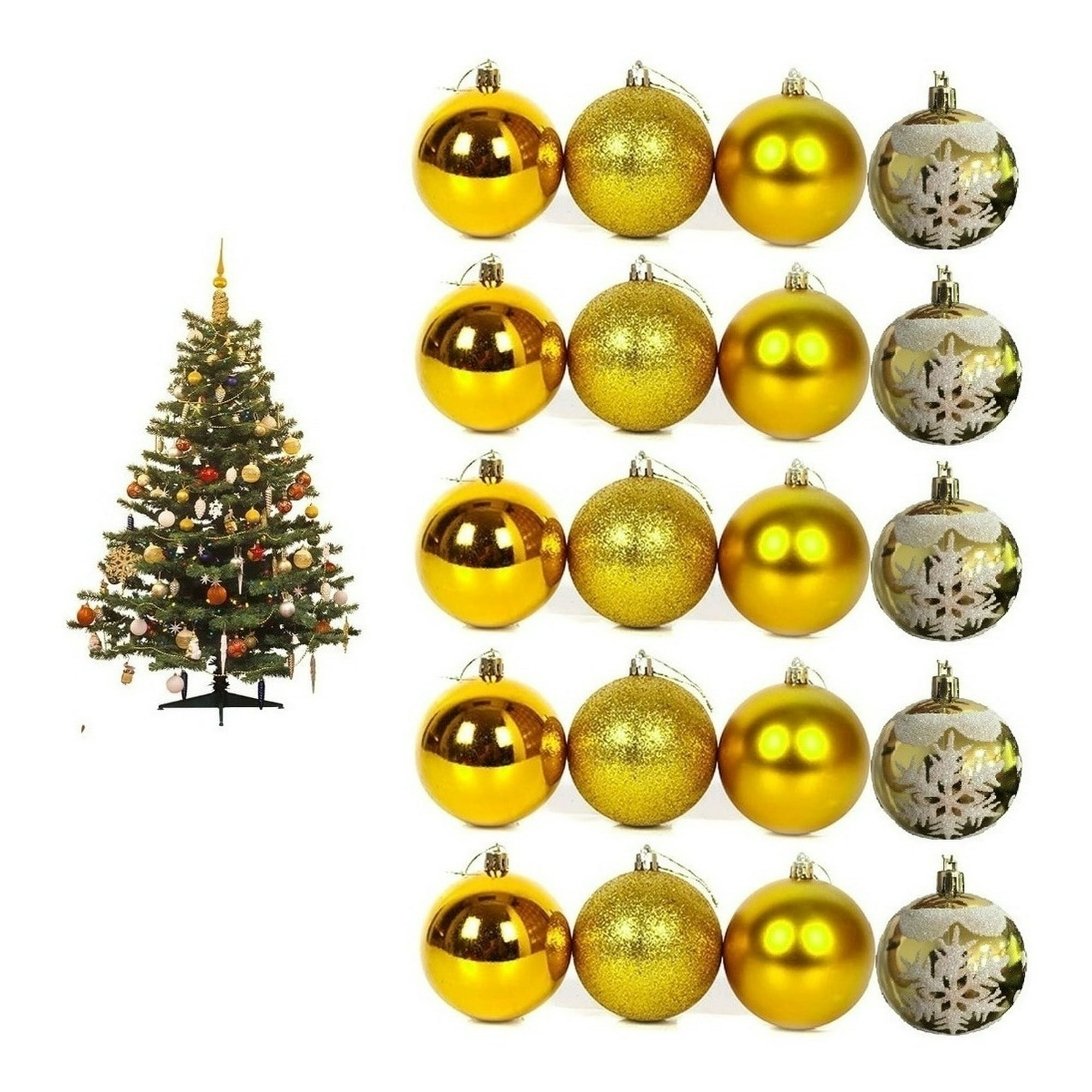 Genérico - X20 Esferas Navidad Decorativa Bambalina Adorno Navideño 6cm