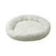 thumbnail image 5 of Cama redonda de felpa suave para mascotas, cama para perros y gatos, cómoda repetición acogedora para otoño e invierno, caseta para dormir para gatos , Blanco, 5 of 5