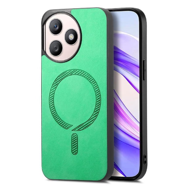 Magnetic Slim Case for Honor X50i Plus with Camera Guard & Anti-Scratch Back Green