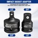 thumbnail image 2 of Juego de adaptadores Impact Socket WORKPRO de 3/4 F a 1/2 M y de 1/2 F a 3/4 M, 2 of 9