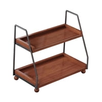 Bothyi - Soporte Elevador De Tazas De 2 Niveles, Estante De Almacenamiento De Escritorio Para Perfumes, Cupcakes Y Figuras.