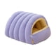 thumbnail image 2 of Cama Cueva Extraíble Para Gatos, Nido Suave Para Gatos De Interior, Para Jugar Con Gatitos, M, Morado Claro, 2 of 5
