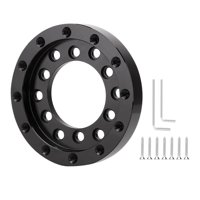 Magideal - Kit De Modificación De Placa Adaptadora Para Volante De 70Mm, Metal Negro Para G25 G27 G920, Adaptador De Rueda, Accesorio De Repuesto Para