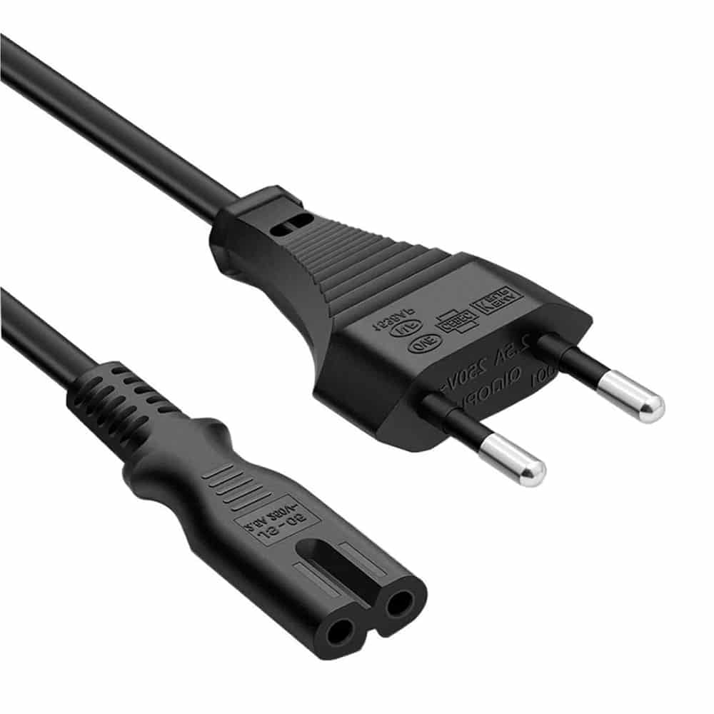 Genérico - Cable Poder Tipo 8 Enchufe Nacional 1.8mts Cobre C7 Trébol