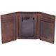 thumbnail image 1 of Billetera Stealth Mode de piel triple con bloqueo RFID para hombre, marrón, 1 of 9