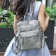 thumbnail image 1 of Leather Travel Fashion Backpack Purse for Women Multipurpose Designer Ladies Shoulder Bags with Tassel Two-toned Brown Handbag, 1 of 3