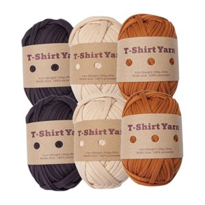 Bothyi - 6 Piezas De Hilo De Punto Camiseta Hilo Elástico Para Macramé Bolso Manta Conjunto A