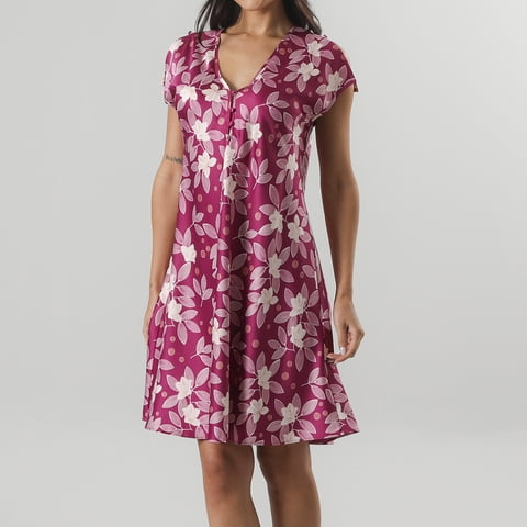 Flores - Camisola Amarra Satin Print 33594-223