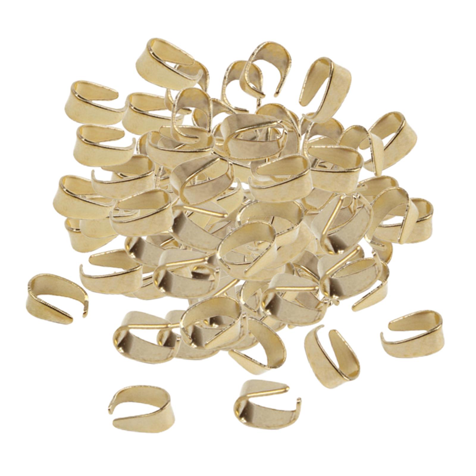 Magideal - Clips De Colgante De Fianza, Cierres Colgantes De Semillas De Conectores De Cadena Hebilla De Para Accesorios De Fabricación De , Oro