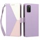 thumbnail image 3 of Cartera para Samsung Galaxy A02s en PU Tricolor, Funda con Solapa, Morado, 3 of 6