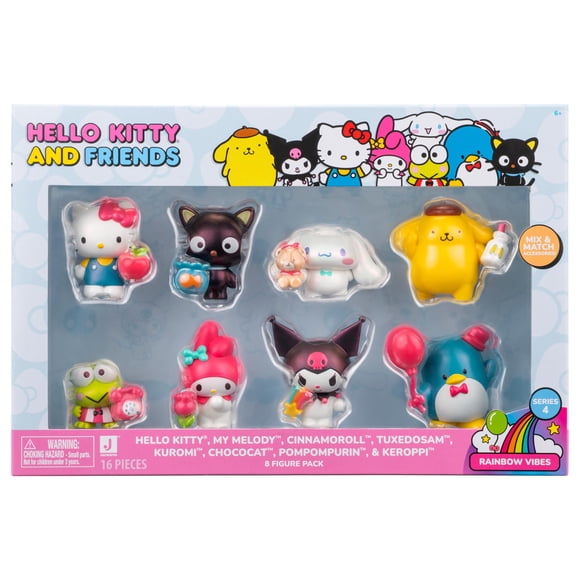 Set de figuras Jazwares Hello Kitty® and Friends Rainbow Vibes