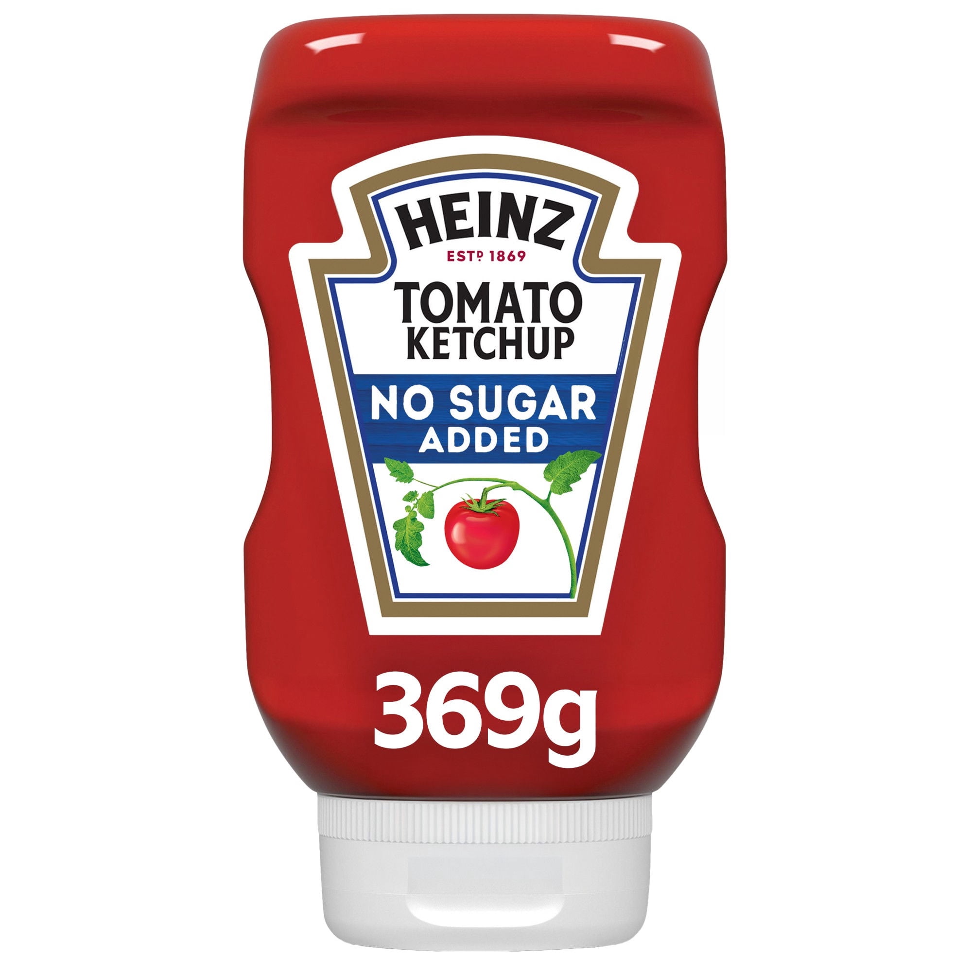 Ketchup Reducido En Azucar Squeeze 369 g Heinz
