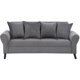 thumbnail image 2 of Sofa Lua 3 Cuerpos Más 2 Poltronas Felpa Gris, 2 of 5