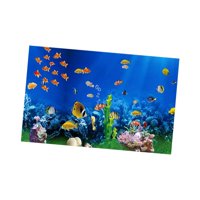 Magideal - Acuario De Fondo , Imagen De Fondo De Decoración De Pvc De De Peces, Accesorios De Adhesivas De Corales Imagen De Fondo De , 62X40Cm