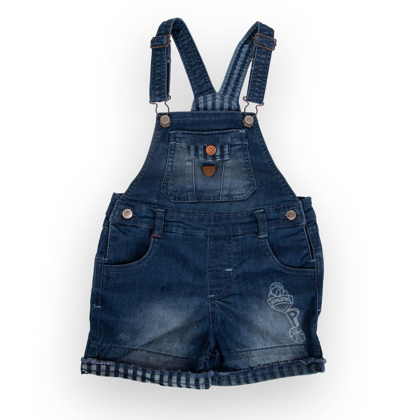 Jardinera Bebe Niño Denim Pillin