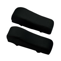 Ioensy - 2 Almohadillas Para Reposabrazos, Funda Extraíble Lavable Para Silla De Juego, Silla De Oficina, Color Negro