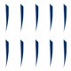 thumbnail image 2 of 10 Piezas Shield Cut Archery Caza Flecha Pluma Fletching DIY Azul, 2 of 3