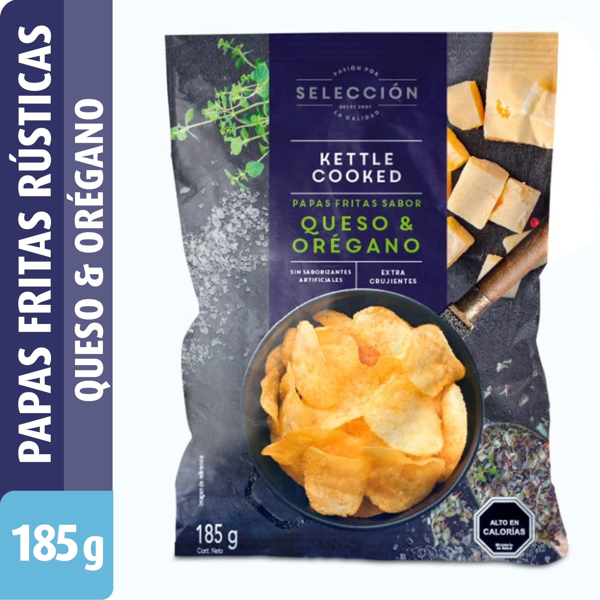 Papas Fritas Rústicas Queso Y Orégano 185 g Selección