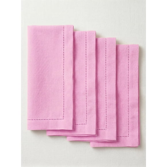 Servilleta de Tela Palisa Rosa 45 × 45 cm Juego de 4