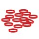 thumbnail image 4 of 15 Piezas / paquete Pulseras de silicona simples Pulseras de goma de moda Rojo, 4 of 5
