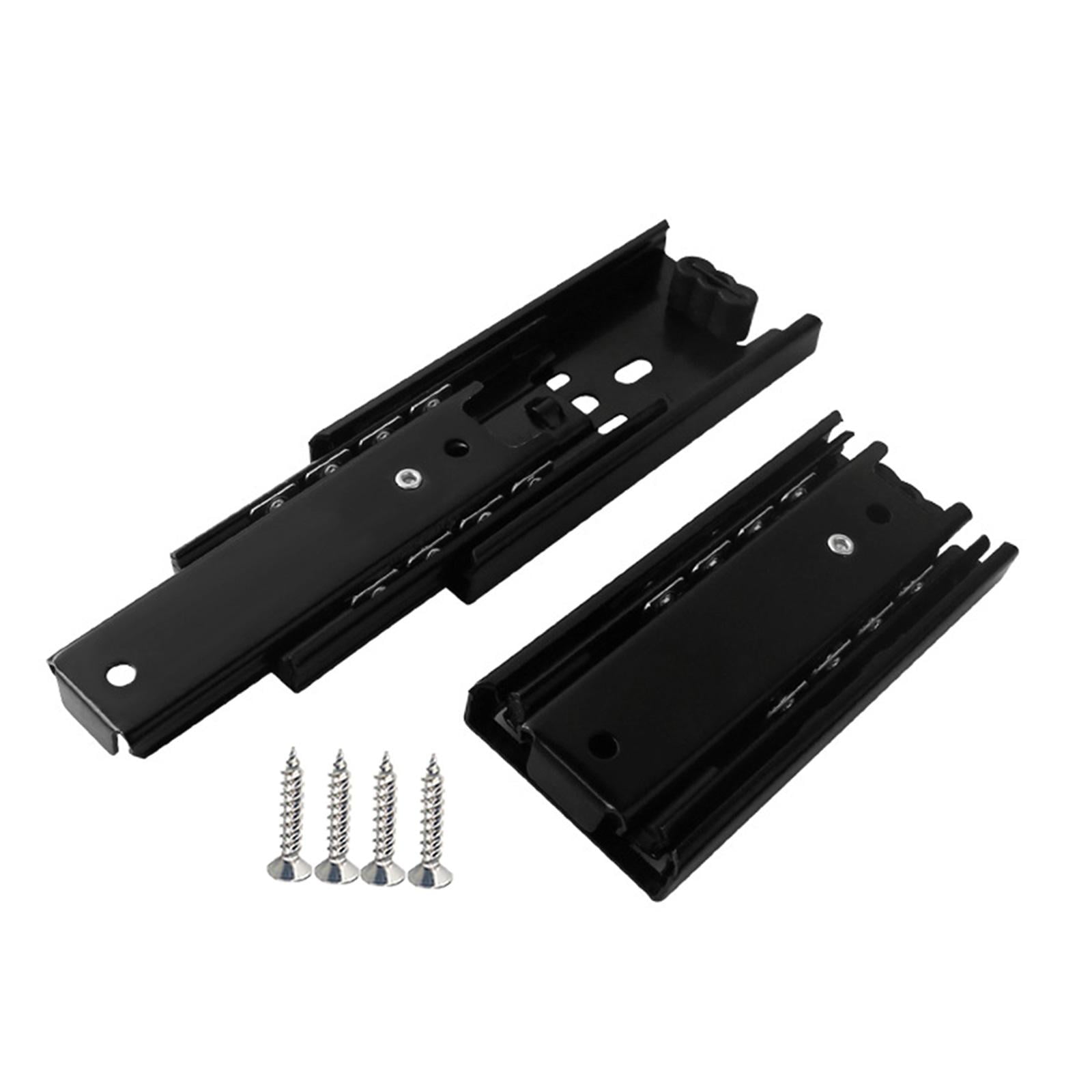 Magideal - Guías Para Cajones De Armarios, Rieles, Accesorios De Acero, Fácil Instalación, Silenciosos, Rieles Guía, Rieles Para Cajones De Muebles En El Dormito Longitud 4 Pulgadas