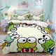 thumbnail image 1 of Bed- Duvet C-over A-nime -Cartoon Ker-oppi Kaw-aii Bedd-ing S-ets 3D Light-weig-ht 3 Pie-ce Comfort-er Sets, 1 of 5