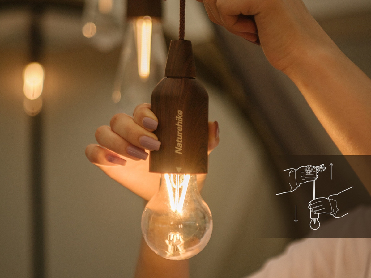 Naturehike - Luz Exterior Led Impermeable 170X50Mm - Madera / Tipo Usb