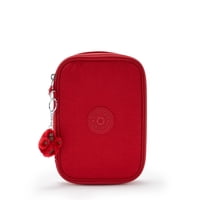 Estuche Para Cosméticos Kipling Con Estampado Para 100 Bolígrafos, Color Cereza
