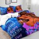 thumbnail image 3 of 3PCS Sexy Black Girl Duvet Cover Queen Set Pink Bag High Heels Get Naked Inspirational Quotes African American Bedding Set, 3 of 5