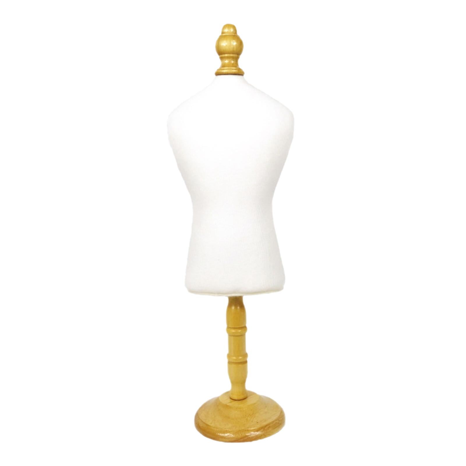 Magideal - Mini Soporte De Exhibición De Joyería Para Vestido De Perro, Estante De Exhibición De Cadena De Joyería, Soporte De Modelo De Muñeca Para Accesorios E Color De La Madera