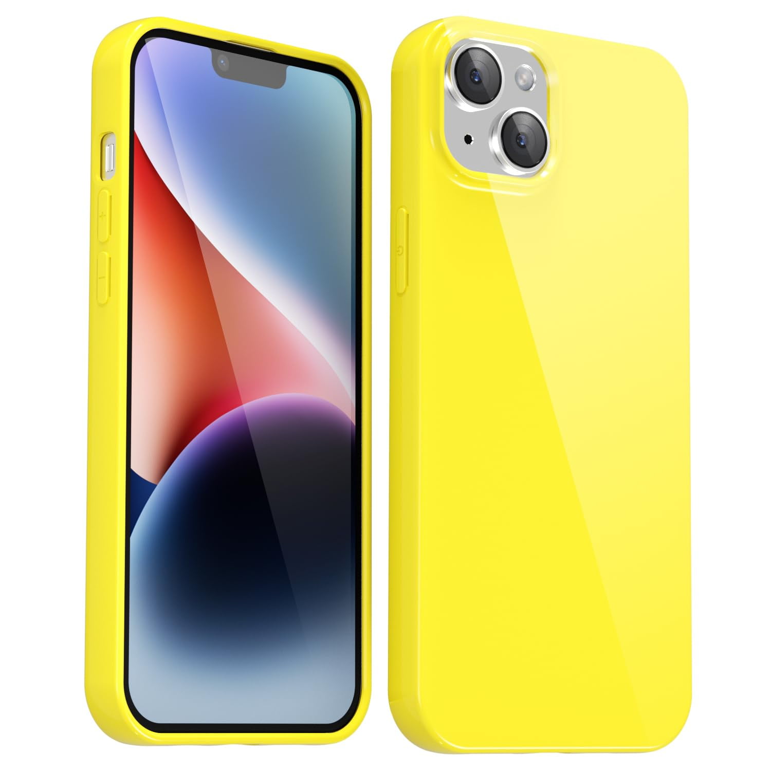 Svanove - Funda De Silicona Para Iphone 14 Plus De 6 7 Pulgadas Color Amarillo
