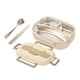 thumbnail image 5 of Bento Box Contenedor De Almuerzo Moderno De Gran Capacidad De 1 L Para Picnic Oficina Camping Beige, 5 of 5
