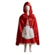 thumbnail image 3 of Traje De Caperucita Roja Con Encaje Y Capa Roja Brillante, 3 of 6