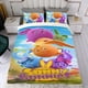 thumbnail image 4 of Conejos Soleados Conjunto de sábanas temático, trío de piezas, cómodo y amigable con la piel, diseño único, regalo de decoración para el hogar para familiares, amigos y fans,135cm *200cm, 4 of 6