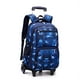 thumbnail image 1 of Kids School Bag With Wheels Rolling Backpack for Boy Wheeled School Bag 6 Wheels Trolley Bookbag Carry on Luggage with Lunch Bag, 1 of 3