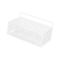 Bothyi - Cesta De Almacenamiento De Gabinete Cesta De Alambre De Acero Resistente Para Frutas Verduras Snacks Blanco M