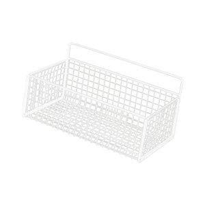 Bothyi - Cesta De Almacenamiento De Gabinete Cesta De Alambre De Acero Resistente Para Frutas Verduras Snacks Blanco M