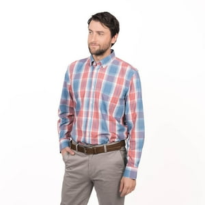 Truval - Camisa Trevira Escocesa Regular Fit