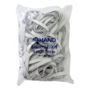 Elasticos Anchos 60X10Mm 500G. Hand. Ligas Blanco