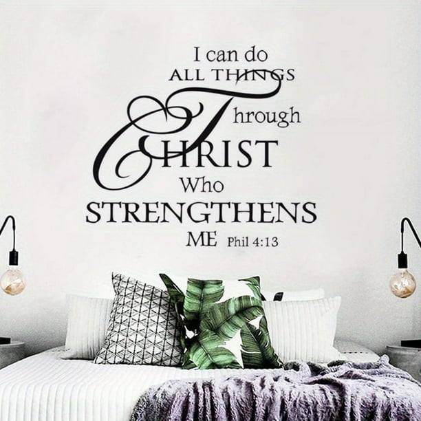 1pc, English Proverbs Wall Stickers - Easy to Apply and Remove, Perfect for Living Room, Entryway, Hallway, and Door and Window Decor