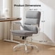 thumbnail image 2 of Silla de oficina Amseatec, ajustable, con respaldo medio, ergonómica, gris, 2 of 6