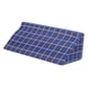 thumbnail image 2 of Almohada De Cuña Cojín De Apoyo Para La Espalda Del Cuello Con Memoria De Espuma Para Dormir Embarazo Cuadrícula Azul, 2 of 5