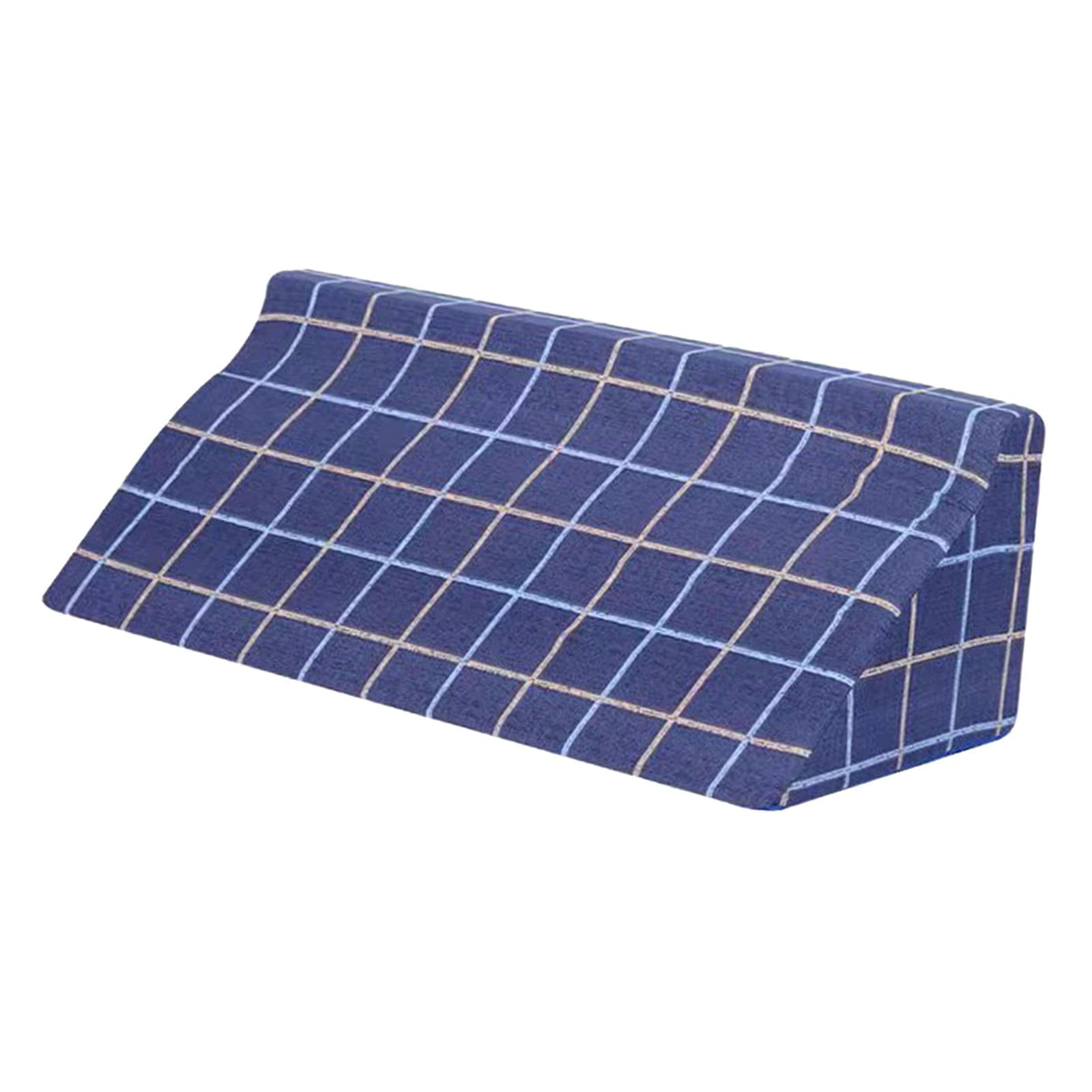 Magideal - Almohada De Espuma Memoria Ácido Reflujo Multifunción Cuello Suave Cojín De Apoyo Para La Espalda Posición Del Cuerpo Refuerzo Para Piernas Para , Cuadrícula Azul