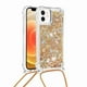 thumbnail image 1 of Funda FOXDOCK para iPhone 12 con Cuerda Ajustable, Brillo Líquido, Protección Antigolpes y Lente – Ideal para Regalo, 1 of 6
