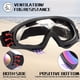 thumbnail image 5 of Gafas para Motocicleta LOEO 2 Paquetes a Prueba de Polvo y Agua, 5 of 7