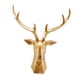 thumbnail image 5 of 3D Cabeza De Ciervo Estatua Escultura Animal Estatuilla Pared Hogar Resina Decoración Oro, 5 of 5