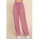 thumbnail image 1 of Saronite Pantalones Largos con Cintura Elástica Lisa de Tencel y Dos Bolsillos Laterales, Color Malva (para Mujer), 1 of 2