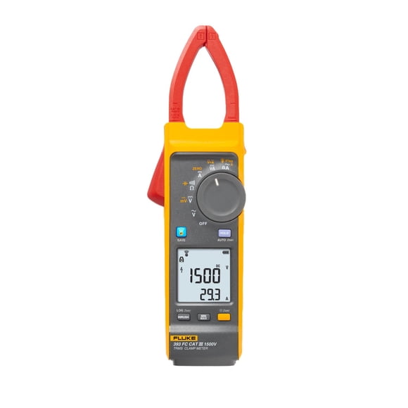 Pinza amperimétrica Fluke 393 FC Solar CAT III 1500 V IP54 con iFlex
